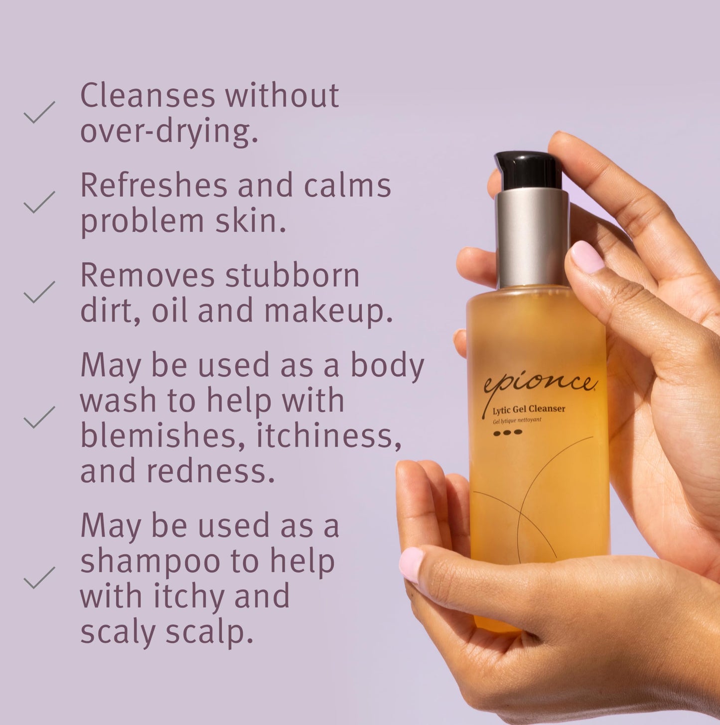 Epionce Lytic Gel Cleanser - Gentle Foaming Face Wash & Makeup Remover | For Oily, Combination & Problem Skin | Acne & Oil-Control Cleanser Beauty & Personal Care Epionce