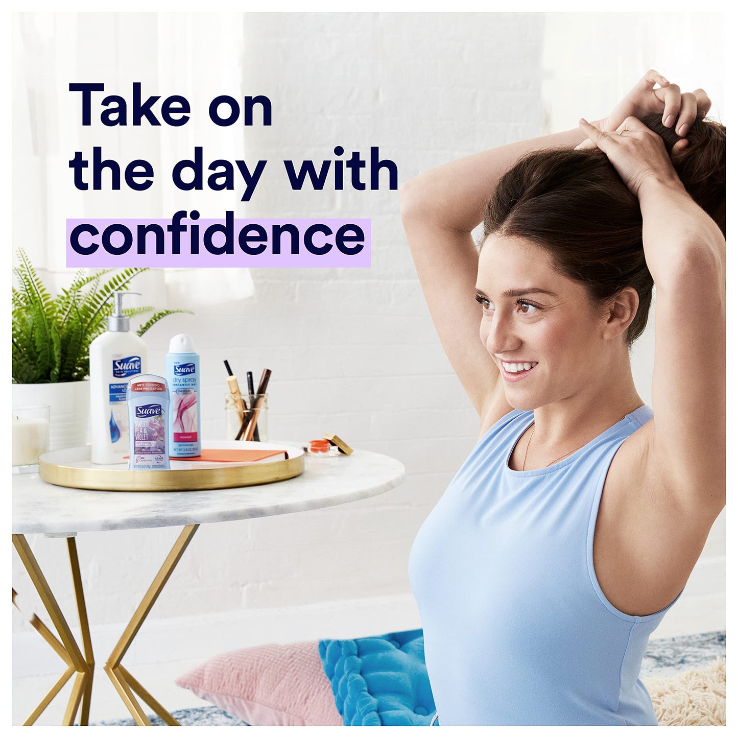 Suave Invis SLD Sweet Pea Size 2.6 Oz and Violet Invisible Solid Antiperspirant Deodorant 2.6 Oz Beauty and Personal Care Suave