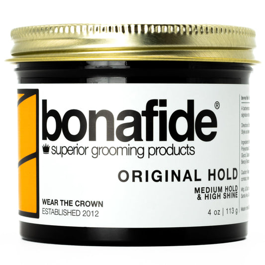 Bona Fide Pomade, Original Hold 4 oz. | Medium Hold, High Shine, Water-Based Pomade, Non-Flaking Easy to Wash Out Formula, Pink Grapefruit Fragrance Beauty & Personal Care Bona Fide Pomade