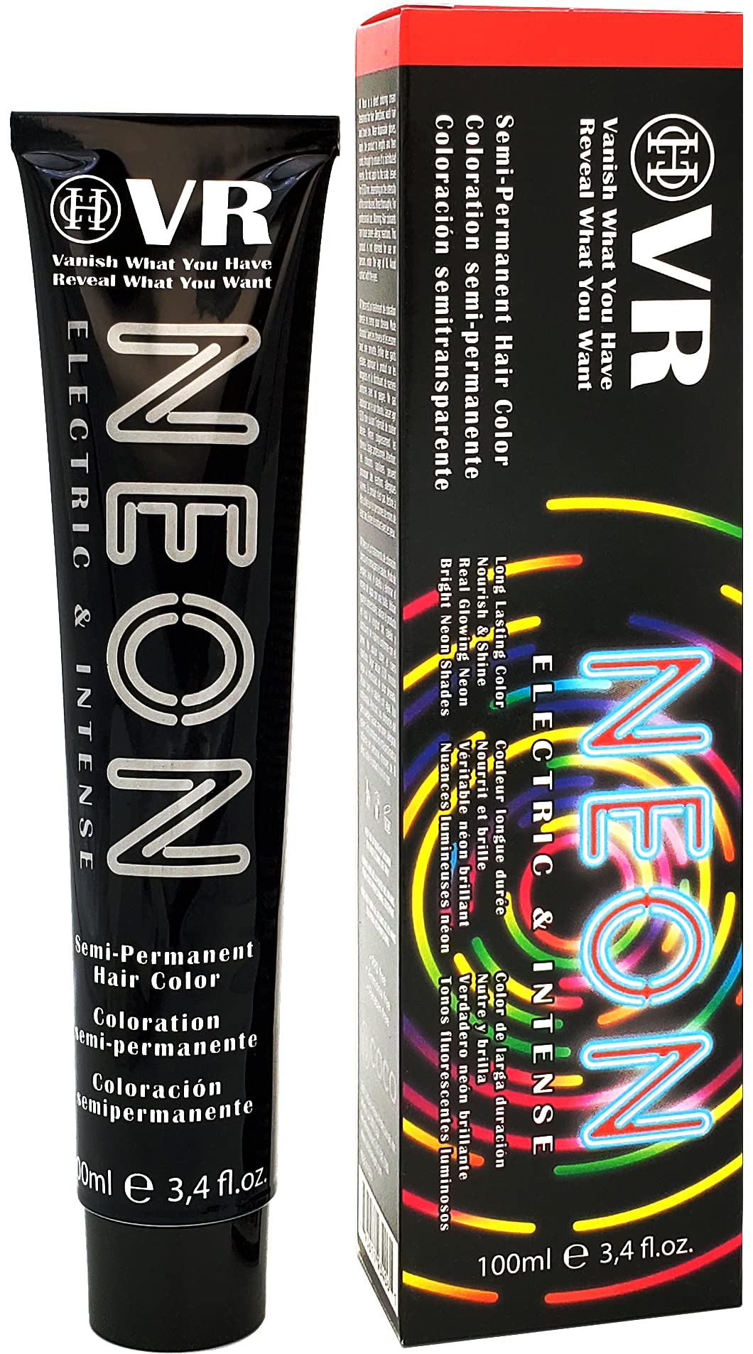 Cocohoney VR Neon Color Electric & Intense Semi-Permanant Hair Color for Bleach Level "9"| Vegan and Cruelty-Free | Long Lasting Color | Nourish Beauty & Personal Care COCO-HONEY