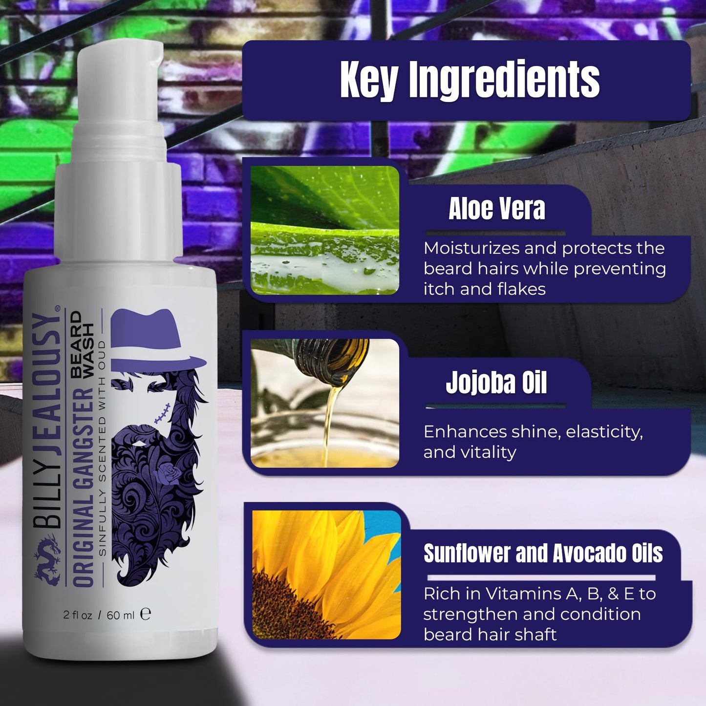 Billy Jealousy Beard Oil for Men, Weightless, Low Shine, and Hydrating Beard Moisturizer for Softer Hair, Helps Prevent Itching and Flakes, Original Beauty & Personal Care Billy Jealousy