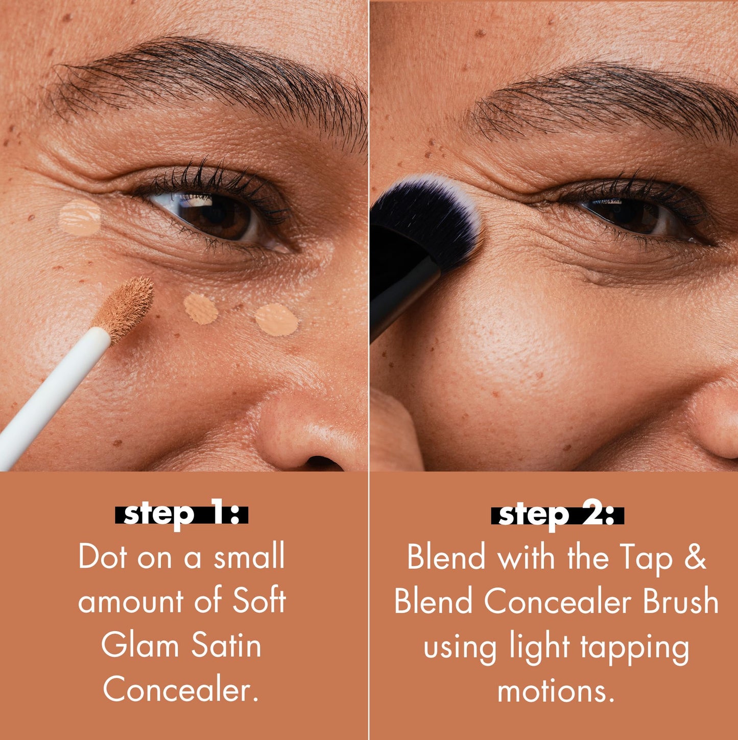 e.l.f. Tap & Blend Concealer Brush, Covers Blemishes & Dark Spots For An Airbrushed Finish With A Precision Tip, Synthetic, Vegan, Beauty & Personal Care e.l.f.