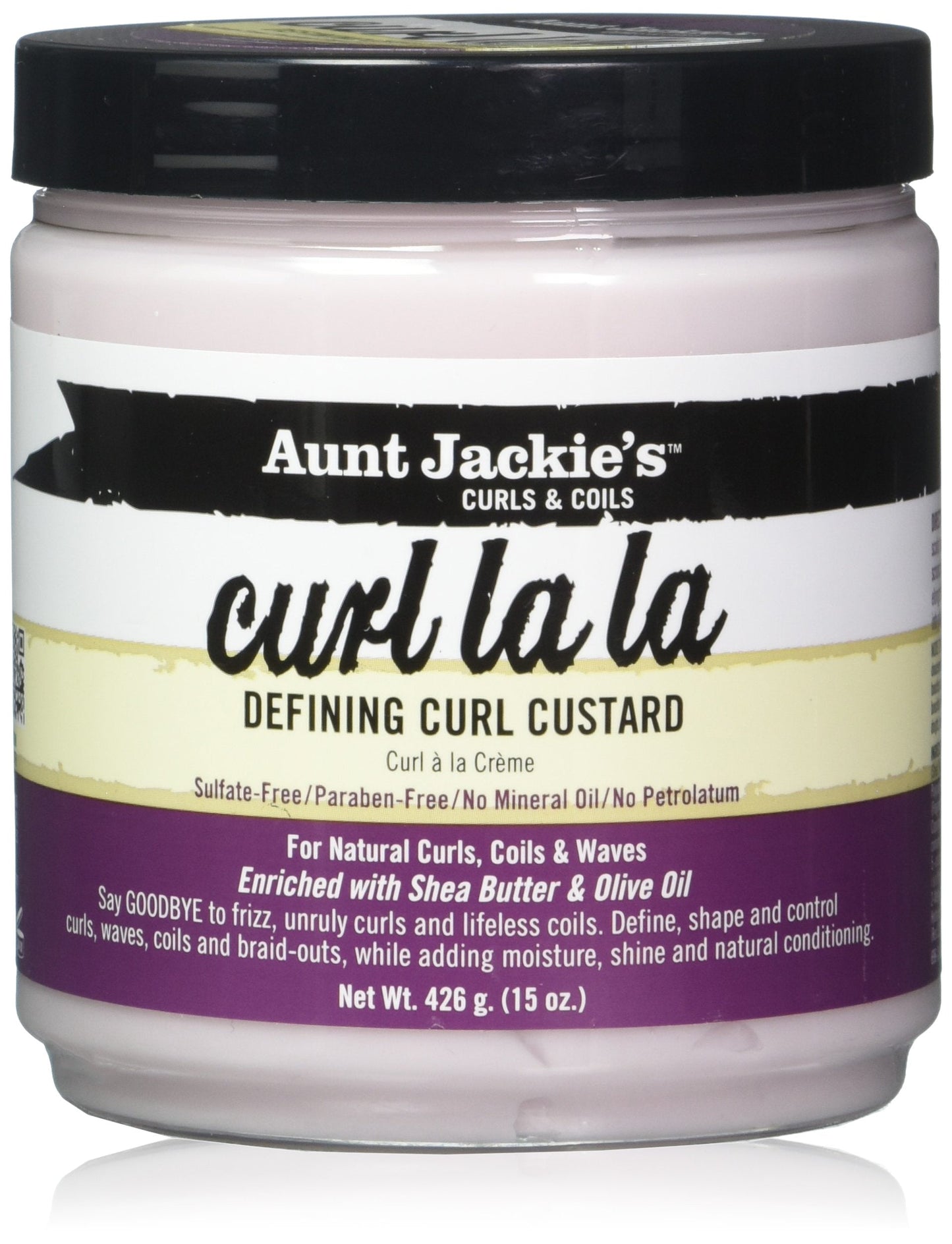 Aunt Jackies Curl La La Defining Curl Custard 15 Ounce Jar (443ml) (2 Pack) Beauty & Personal Care Aunt Jackie's