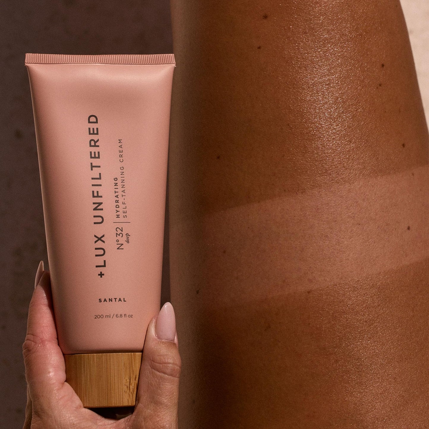 + Lux Unfiltered N°32 Deep Gradual Self Tanner, Hydrating Self Tanning Lotion with Shea Butter & Squalane - Non-Sticky, No Transfer, Natural-Looking Beauty & Personal Care + Lux Unfiltered