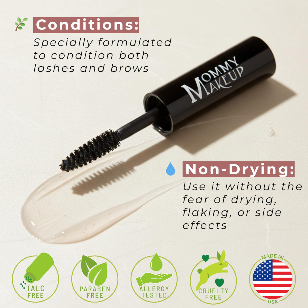 Lash Shield Waterproofing Top Coat for Mascara & Brows - Sweatproof, Tear-proof, Waterproof, Smudge-proof Mascara Fixer - Long Lasting Clear Eyelash Beauty & Personal Care Mommy Makeup