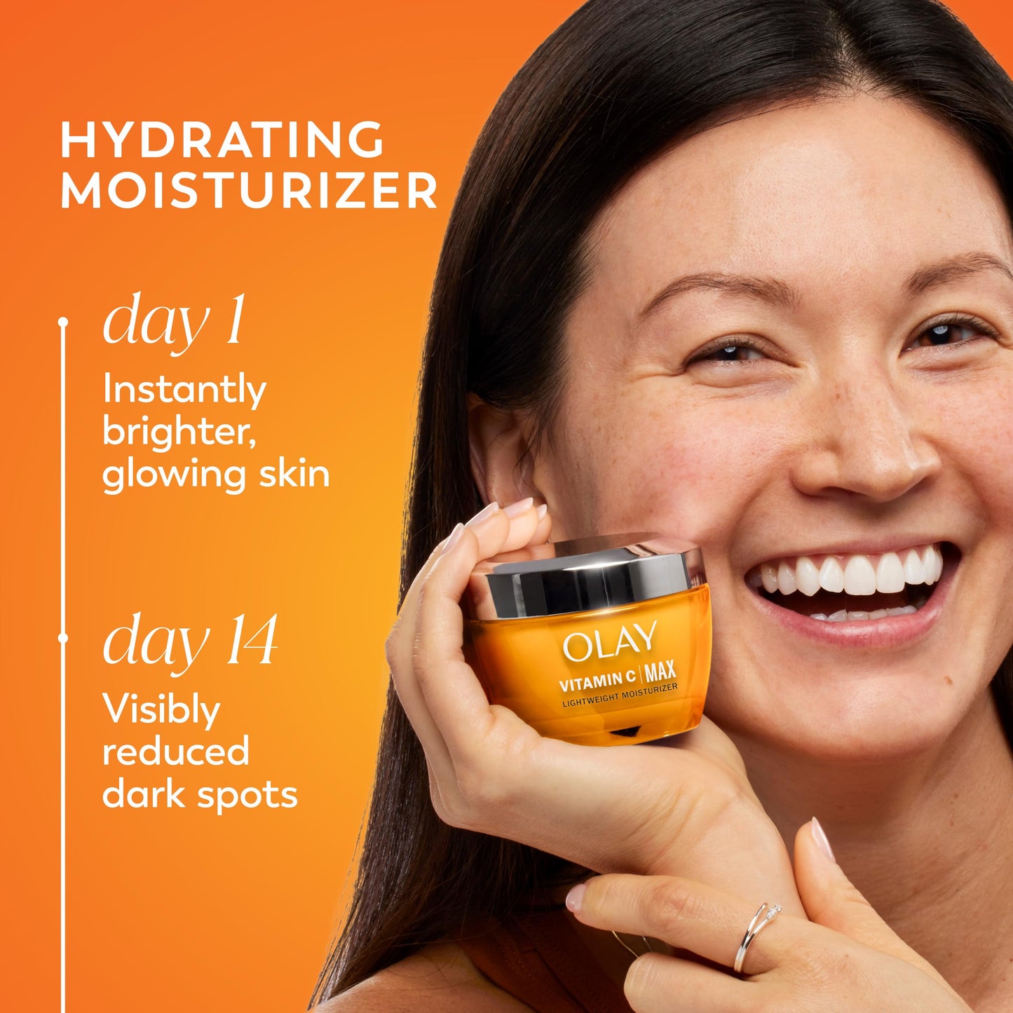 Olay Vitamin C MAX Face Moisturizer, Brightening Cream for Women, Hydrating, Evens Tone, Dark Spot & Hyperpigmentation Reduction, Glowing Skin Care Beauty & Personal Care Olay