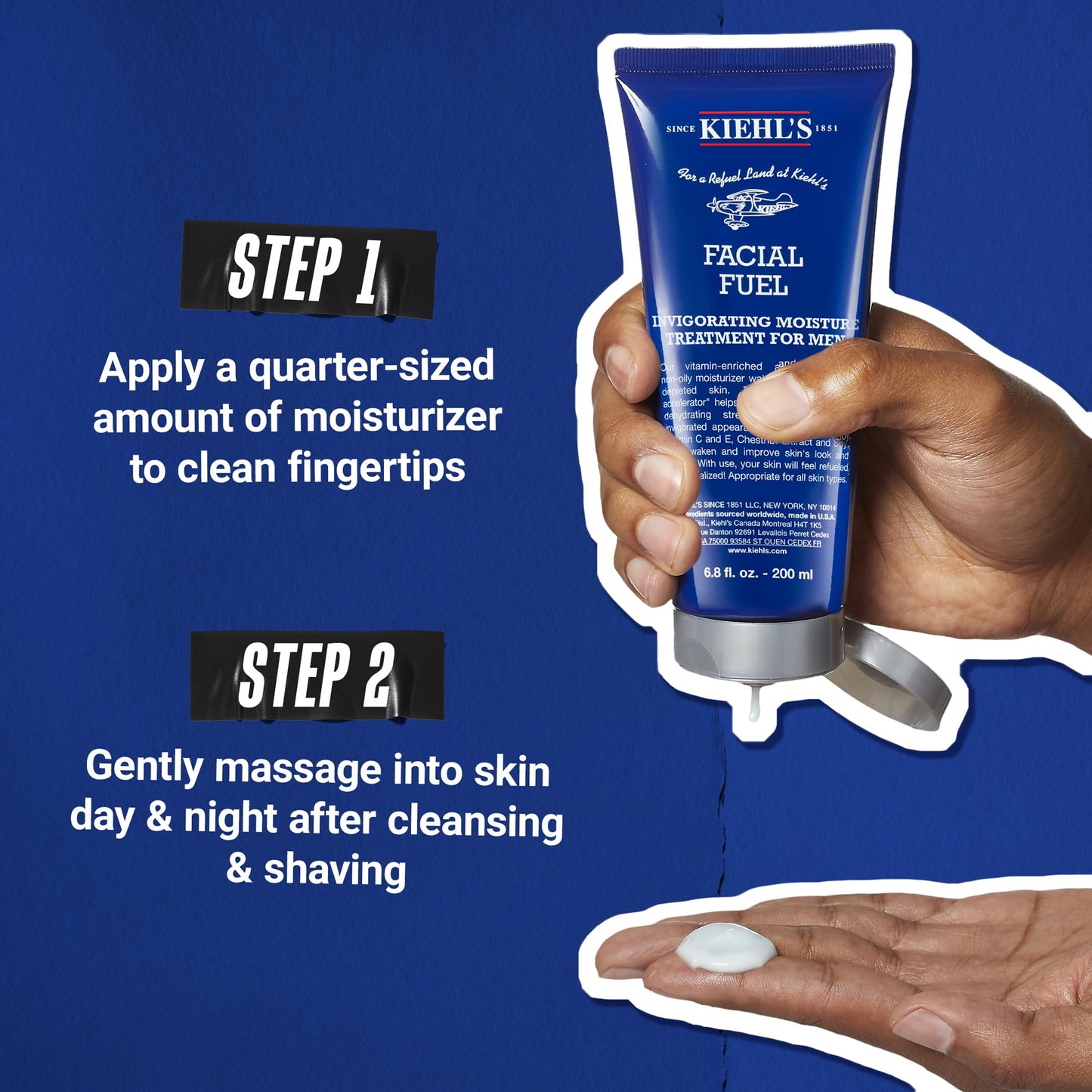 Kiehl's Facial Fuel Moisturizer, Men's Face Cream, with Vitamin C and Caffeine that Contain Antioxidants to Help Energize and Reduce Dullness Beauty and Personal Care Kiehl's