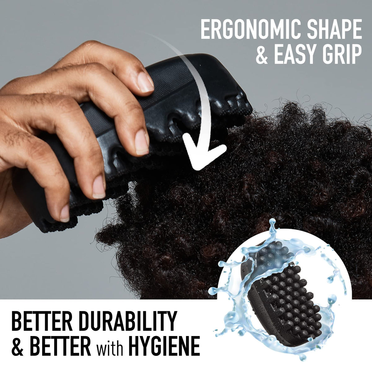 Red by Kiss Bow Wow X Twist King Luxury Twist Styler Washable and Durable Twist Brush for Afro Curl (Mini)