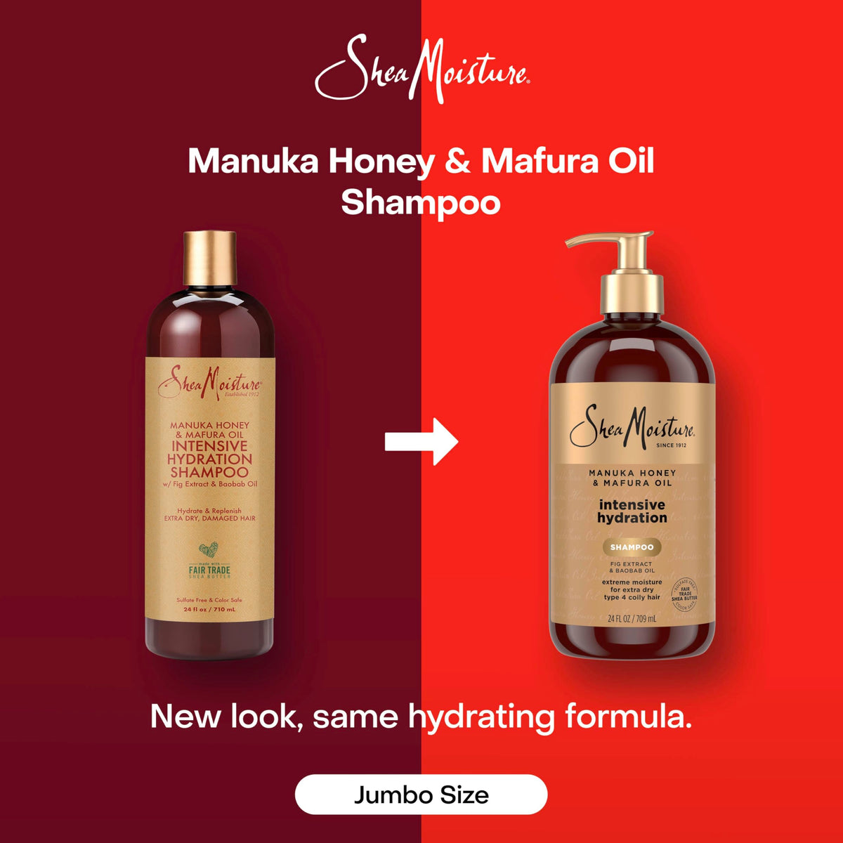 Shea Moisture Manuka Honey & Mafura Oil Shampoo Intensive Hydration 24oz