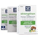 Kiss My Face Strengthen 2-in-1 Shampoo and Conditioner Bar, With Monoi Oil and Shea Butter, Fortifies and Hydrates, For Dry and Damaged Hair, Cruelty Beauty & Personal Care Kiss My Face