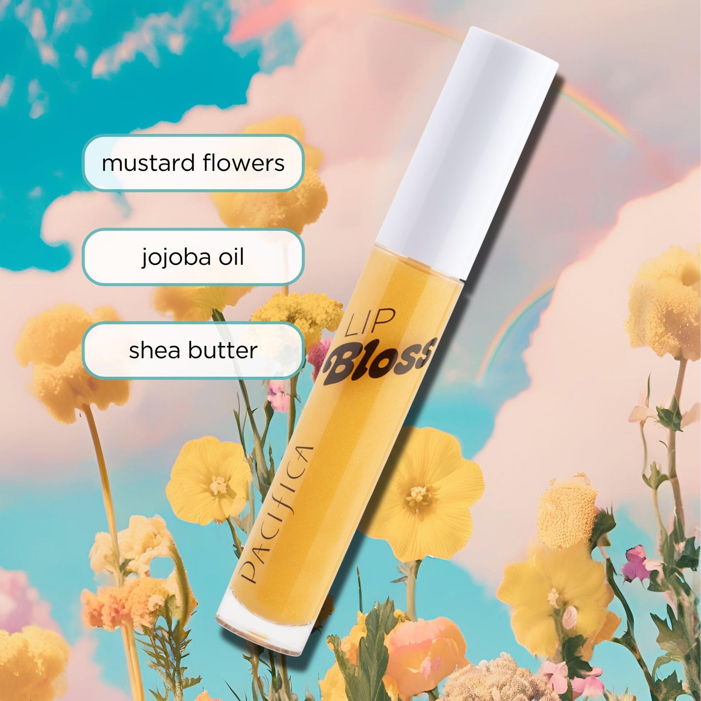 Pacifica Plumping Lip Gloss - Lip Bloss Tinted Lip Balm Treatment - Vanilla Bean Flavored - Moisturizing, High-Shine, Long-Lasting Shine, Jojoba Oil Beauty & Personal Care Pacifica
