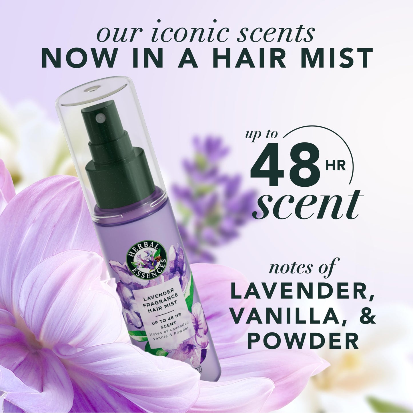 Herbal Essences Hair Perfume for Women, Lavender Scent | Hair Mist Fragrance Spray, Defined Curls, 3.2 fl oz, for all Hair Types Beauty and Personal Care Herbal Essences
