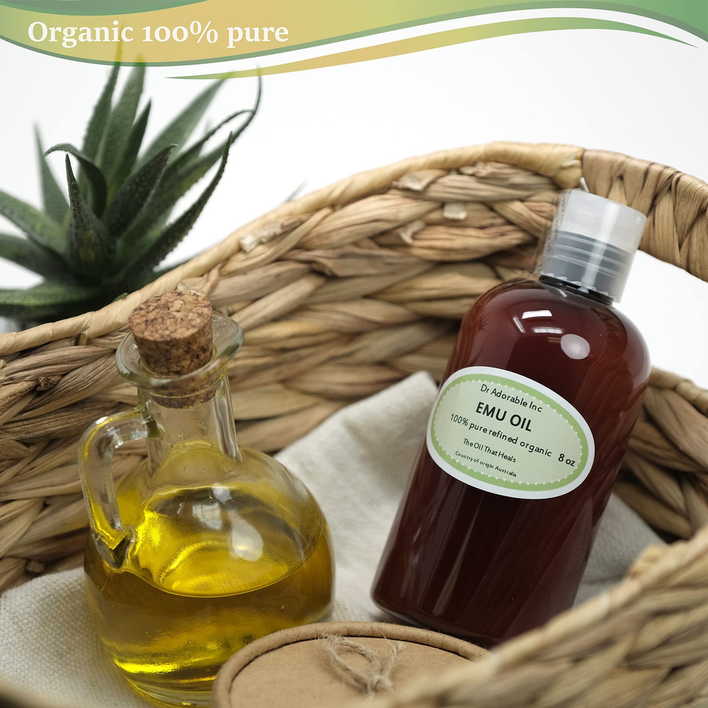 Australian Emu Oil by Dr. Adorable Triple Refined Organic 100% Pure 8 Oz Beauty & Personal Care Dr Adorable
