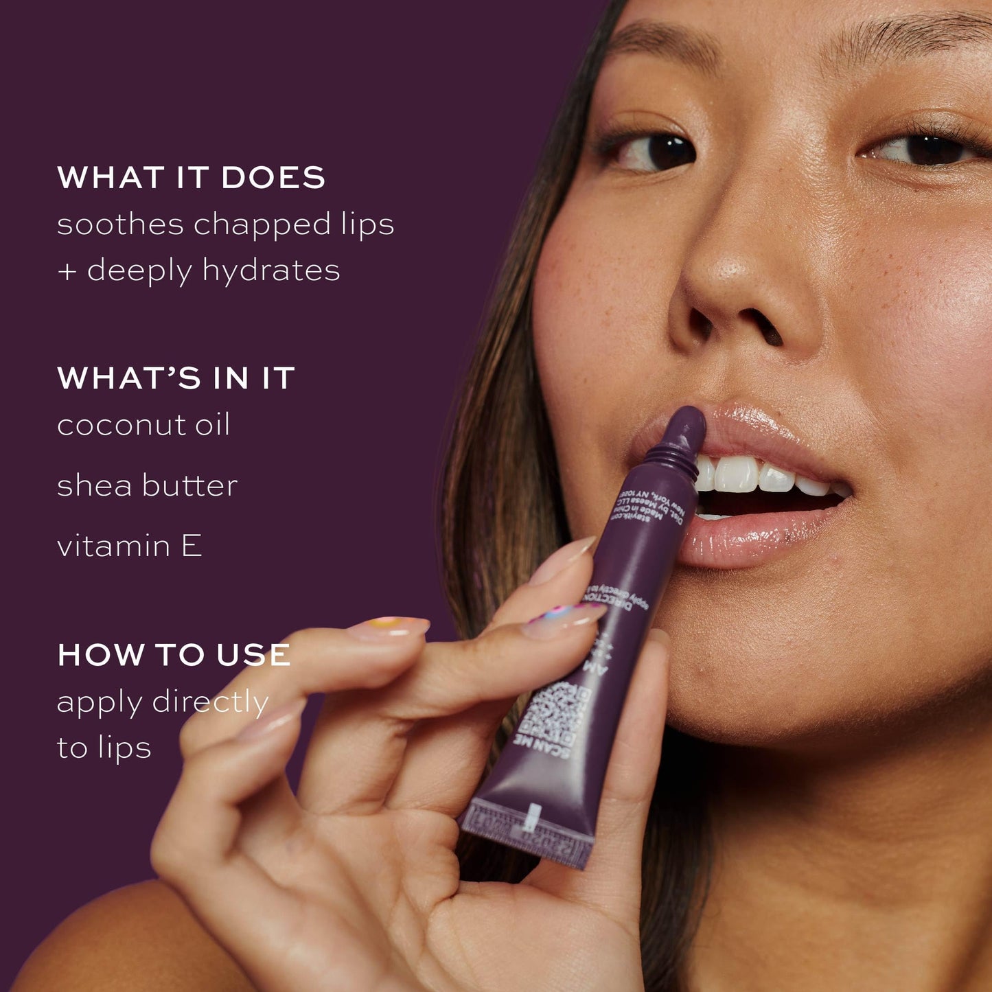 ITK Nourishing Lip Balm - Hydrate Dry, Chapped Lips with Shea Butter + Coconut Oil + Vitamin E - Moisturizes + Soothes Chapped Lips - Glossy Beauty & Personal Care ITK