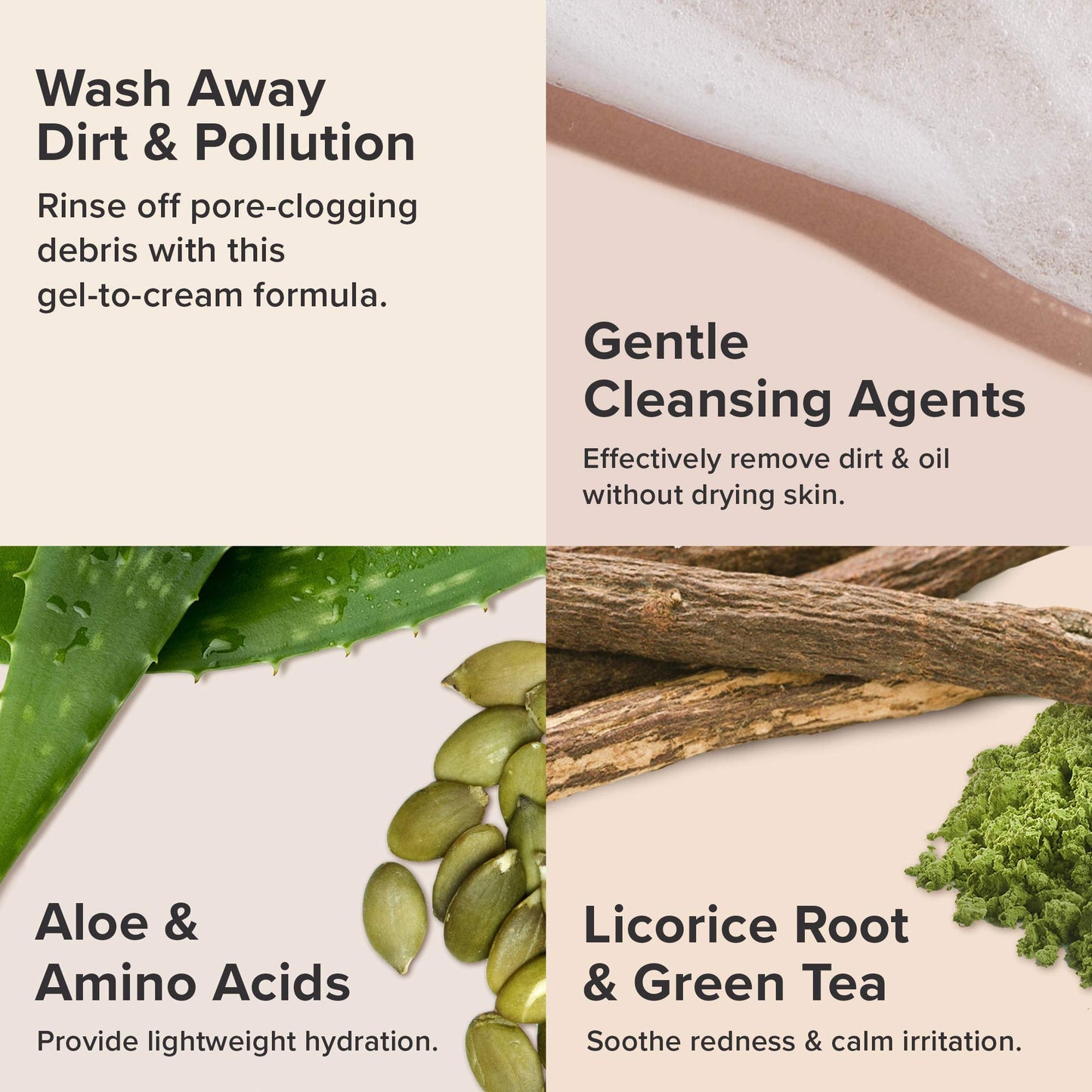 Paula's Choice-DEFENSE Hydrating Gel-to-Cream Facial Cleanser with Green Tea, Licorice, Aloe & Soy, Anti-Pollution and Free Radical Damage Protection Beauty & Personal Care Paula's Choice