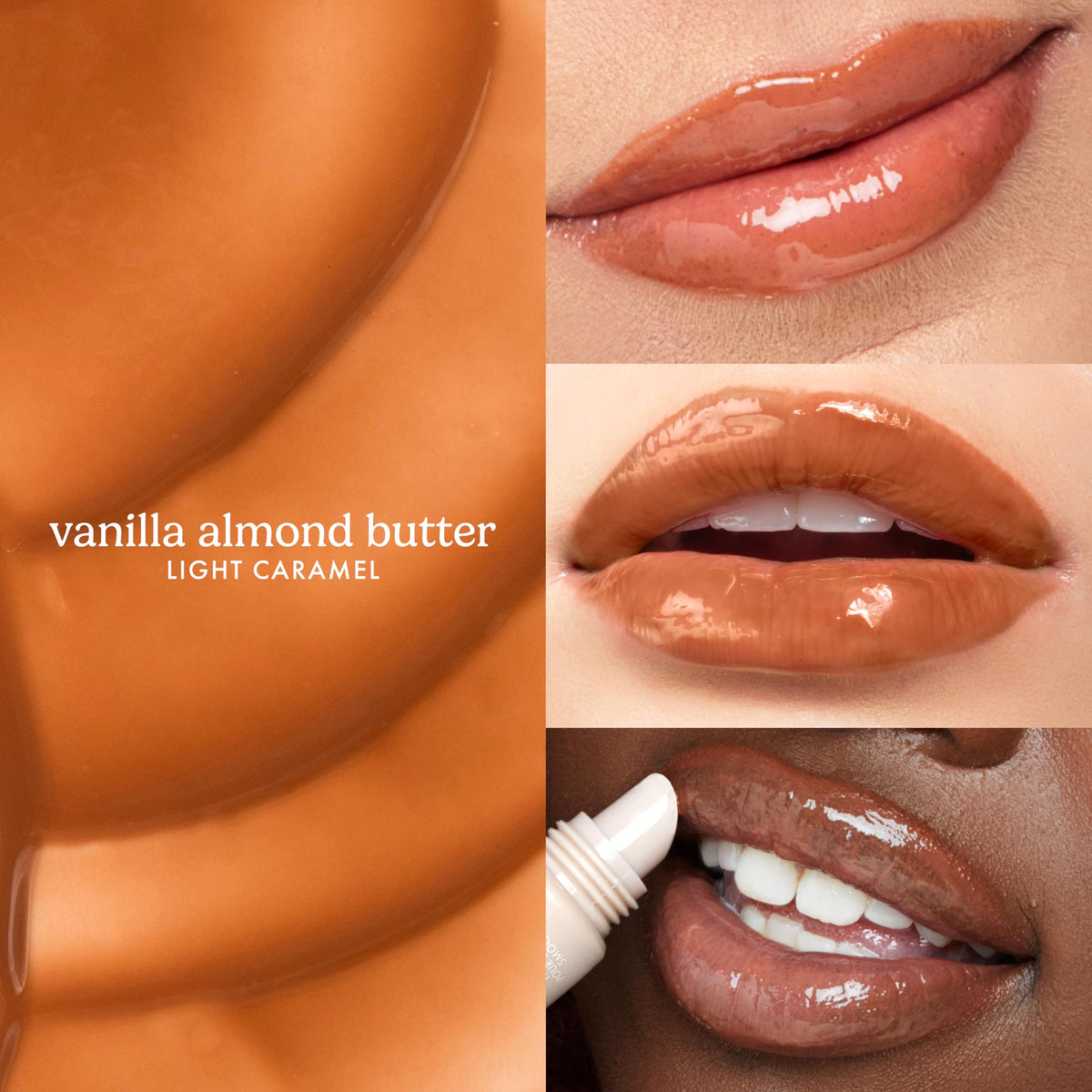 ESW Beauty Vanilla Almond Butter Lip Treatment - Light Caramel Brown Tint with Shea Butter, Vitamin E, Vanilla & Almond for Enhanced Protection & Skin Beauty & Personal Care ESW Beauty