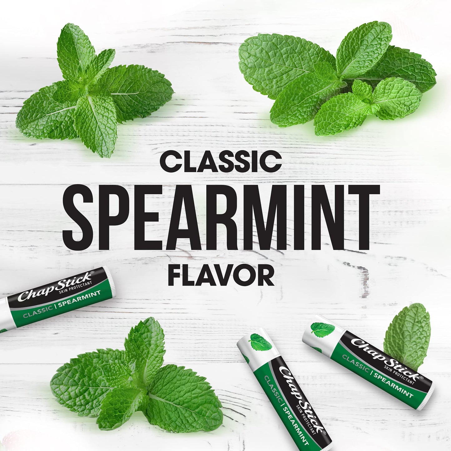 ChapStick Bulk Lip Balm, Classic Spearmint 12-Pack - Cool & Refreshing Lip Moisturizer for Dry Lips, 0.15 Oz Ea Beauty & Personal Care ChapStick