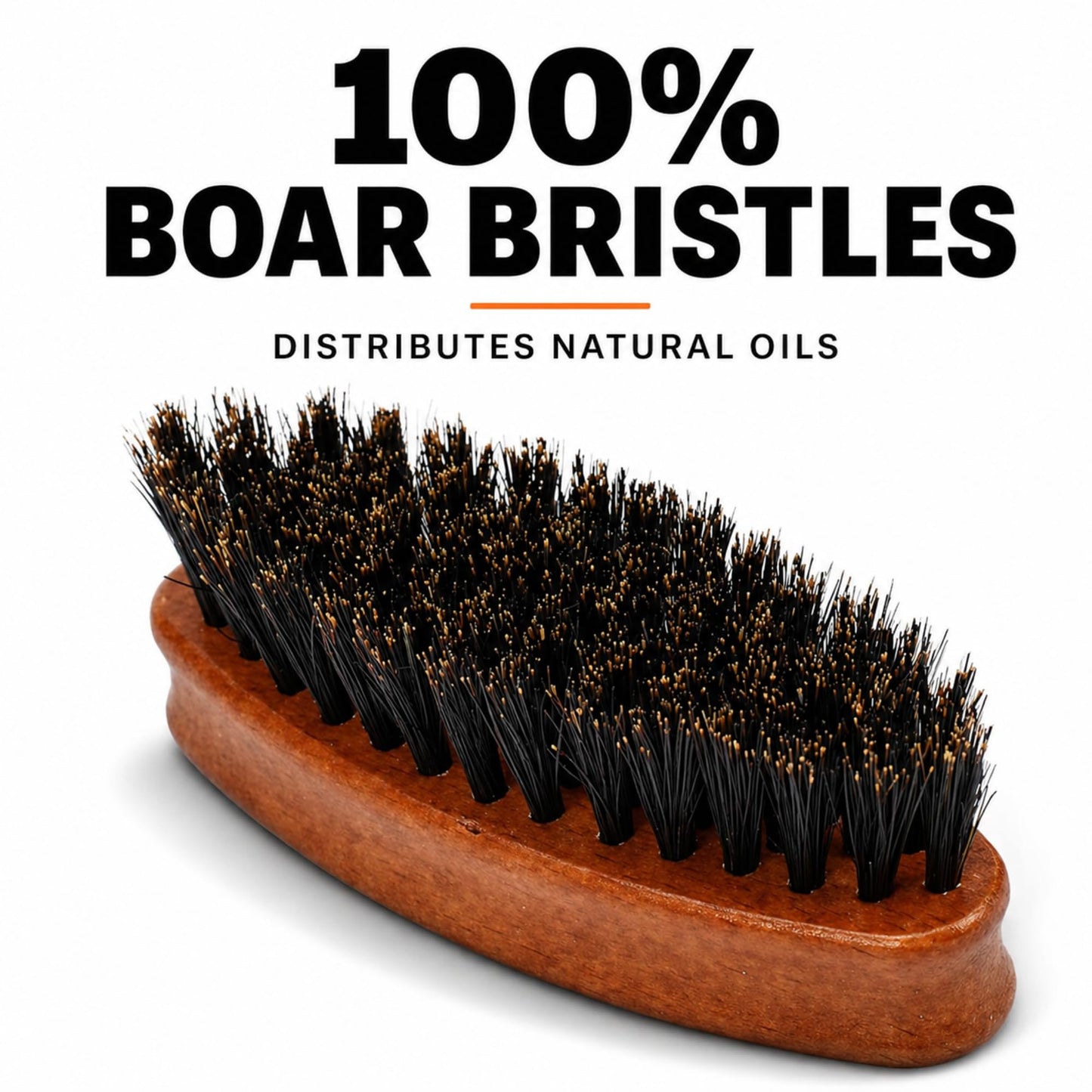 GENTS Wood Small Travel Beard Brush - Natural Boar Bristles with Wooden Grooved Handle Mini Size Portable (Small, 1, Count) Beauty and Personal Care G.B.S