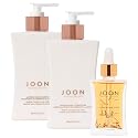 Joon Moisturizing Trio Set | 1.1oz Saffron Hair Elixir, 10.1oz Saffron Rose Shampoo and Conditioner Beauty & Personal Care Joon