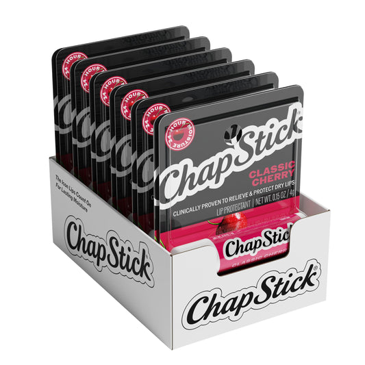 ChapStick Classic Cherry Lip Balm Tube, Flavored Lip Balm for Lip Care on Chafed, Chapped or Cracked Lips - 0.15 Oz (Pack of 12) Beauty and Personal Care ChapStick
