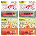 BALMSHOT Lip Balm 4-Pack - Fruit Combo Variety Pack - (2) Pomegranate & (2) Raspberry - SPF 15 Beeswax Formula - 20-Gauge Brass Shotgun Shell Tube Beauty & Personal Care Balmshot
