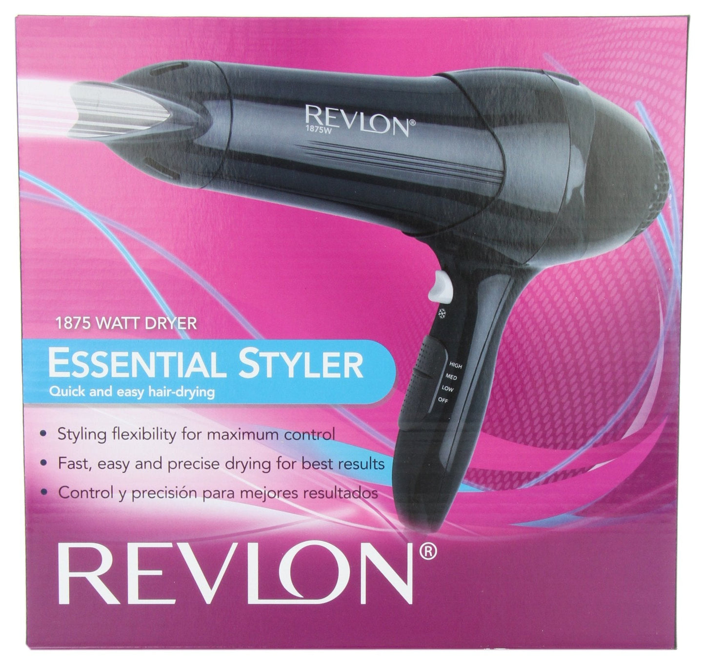 Revlon 1875W Lightweight Hair Dryer | For Easy Smooth Styling (Black) Beauty & Personal Care REVLON