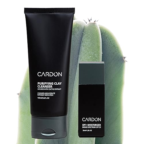 CARDON Daily Skincare Set for Men | Face Moisturizer with SPF 30 & Clay Face Wash | Best Gift for Men Beauty & Personal Care Cardon