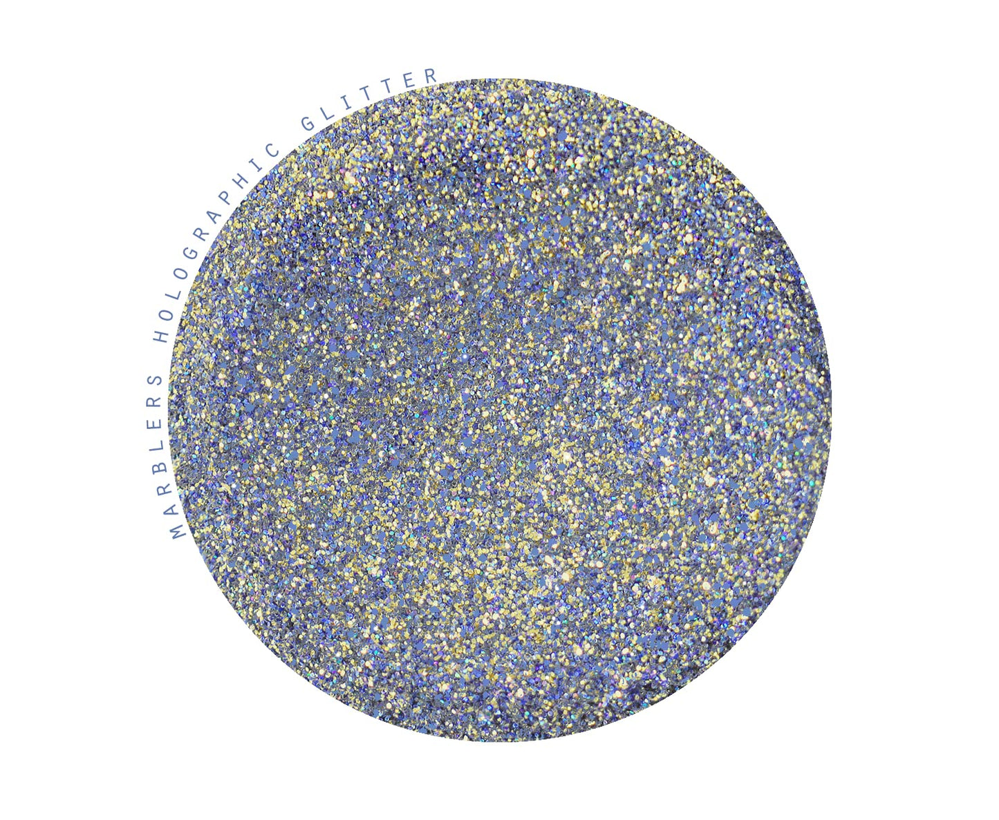 MARBLERS Holographic Glitter [Gold Splash Blue] 1.5oz (42g) | Fine | Non-Toxic, Vegan, Cruelty-Free | Face, Body, Eyeshadow, Hair, Festival, Party Beauty & Personal Care MARBLERS