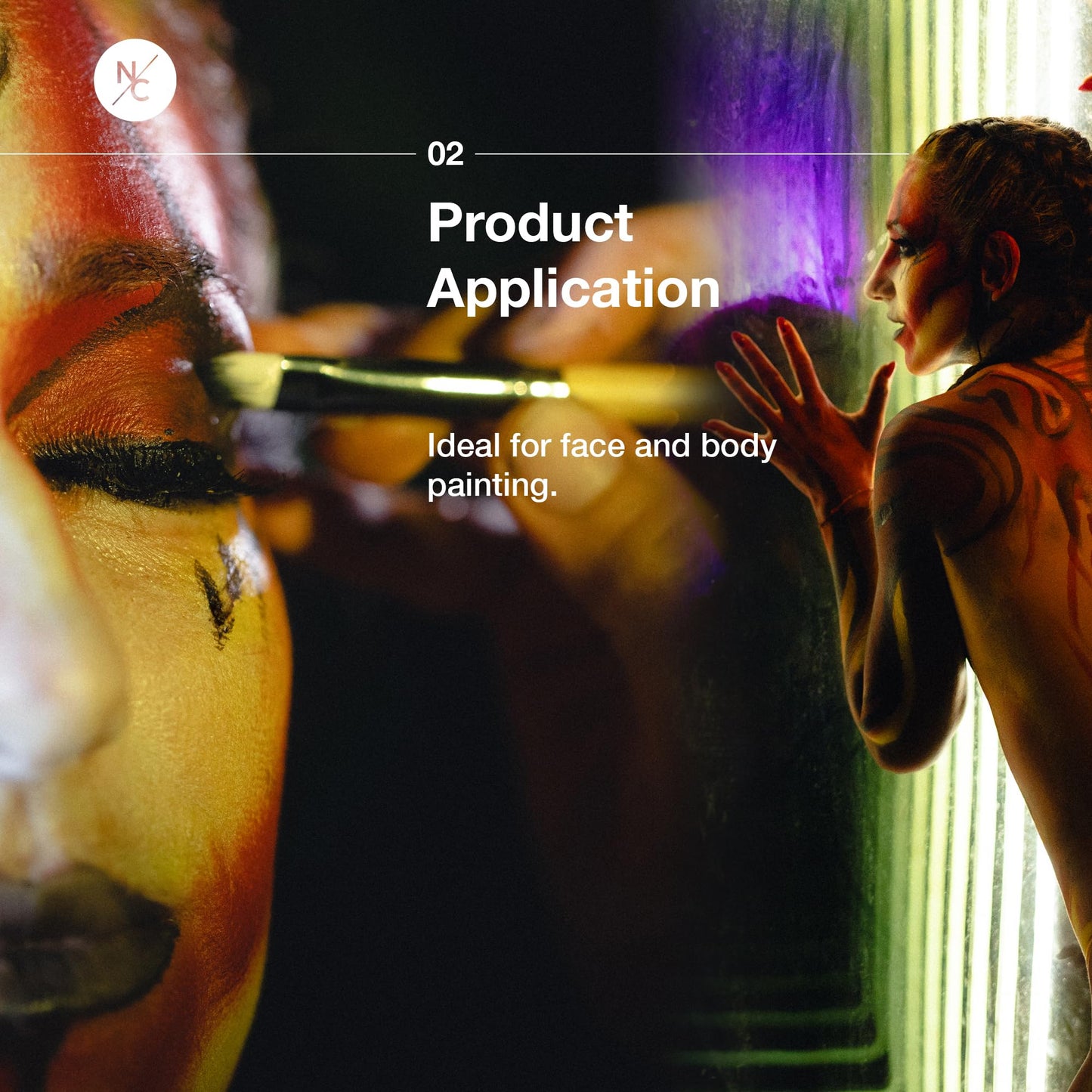 Narrative Cosmetics Water-Activated Face & Body Paint - Highly Pigmented, Long-Lasting Face & Body Paint for SFX, Cosplay, and Artistic Makeup - Red Beauty & Personal Care Narrative Cosmetics