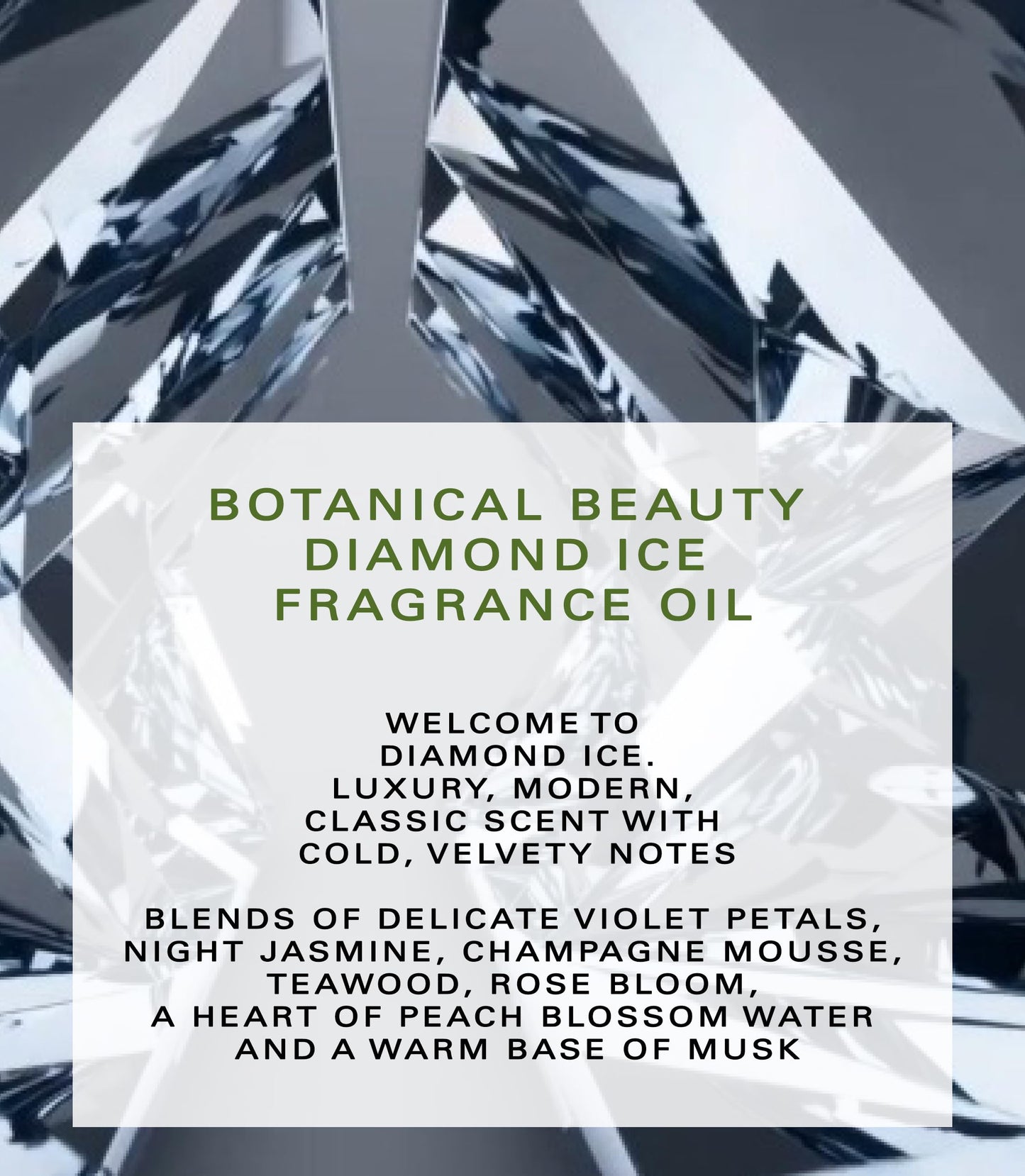 Botanical Beauty DIAMOND ICE FRAGRANCE OIL ROLL-ON 0.169 Fl Oz 5 ml Rollerball Perfume, Long Lasting an luxury scent, blends of Violet Petals Beauty & Personal Care Botanical Beauty