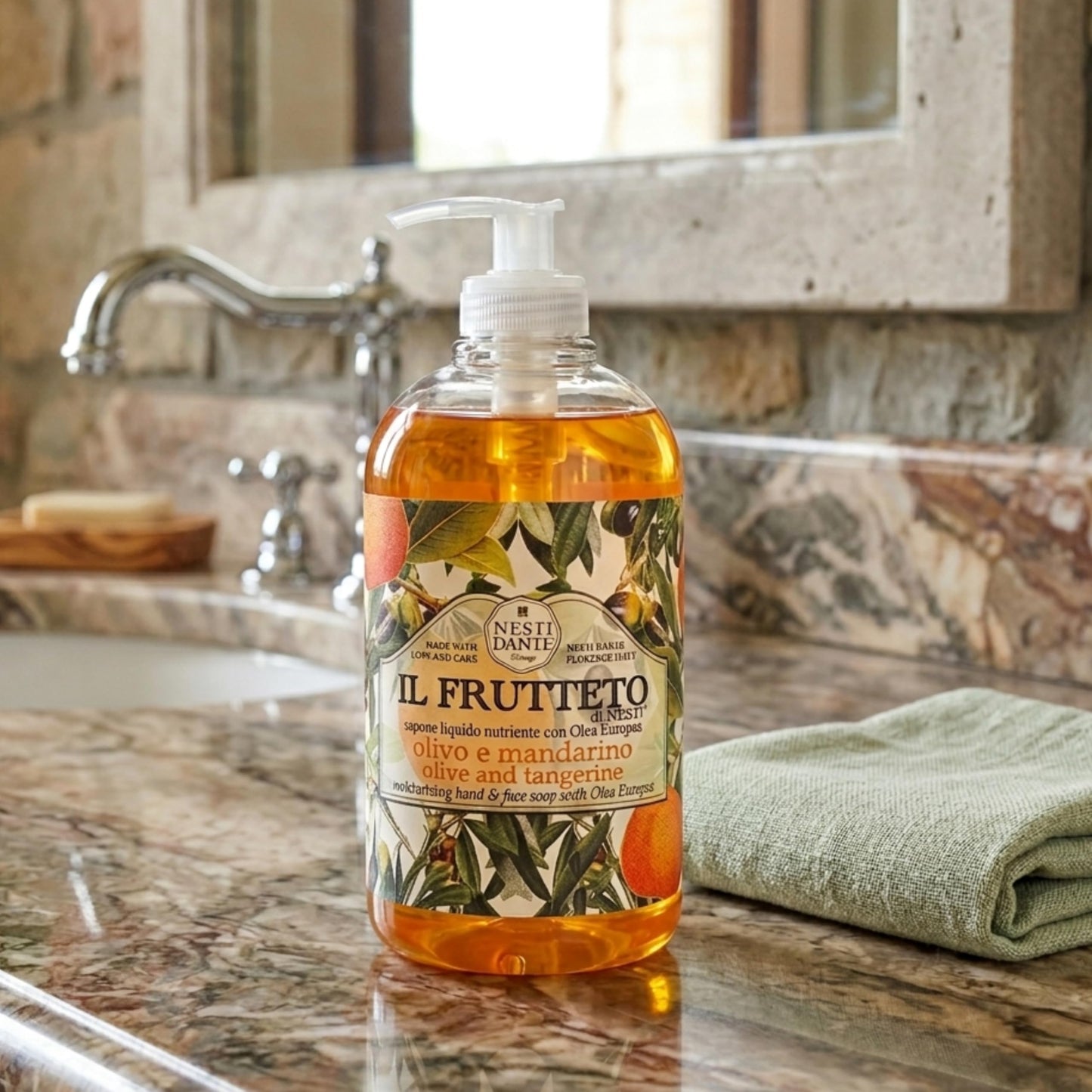 Nesti Dante - Il Frutteto Olive and Tangerine Moisturizing Hand and Face Soap Beauty & Personal Care Nesti Dante
