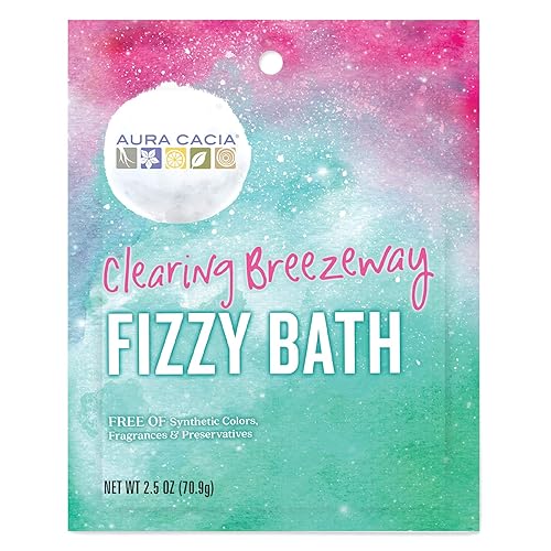 Aura Cacia Clearing Breezeway Fizzy Bath | GC/MS Tested for Purity | 2.5 oz (70.9g) Beauty & Personal Care Aura Cacia