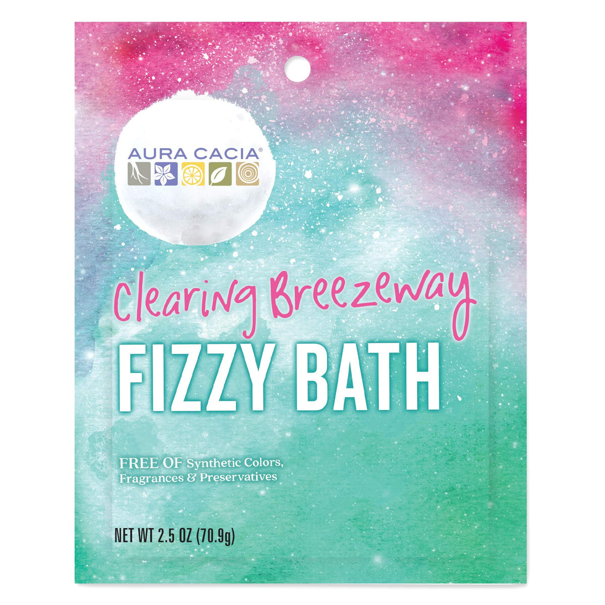 Aura Cacia Clearing Breezeway Fizzy Bath | GC/MS Tested for Purity | 2.5 oz (70.9g) Beauty & Personal Care Aura Cacia