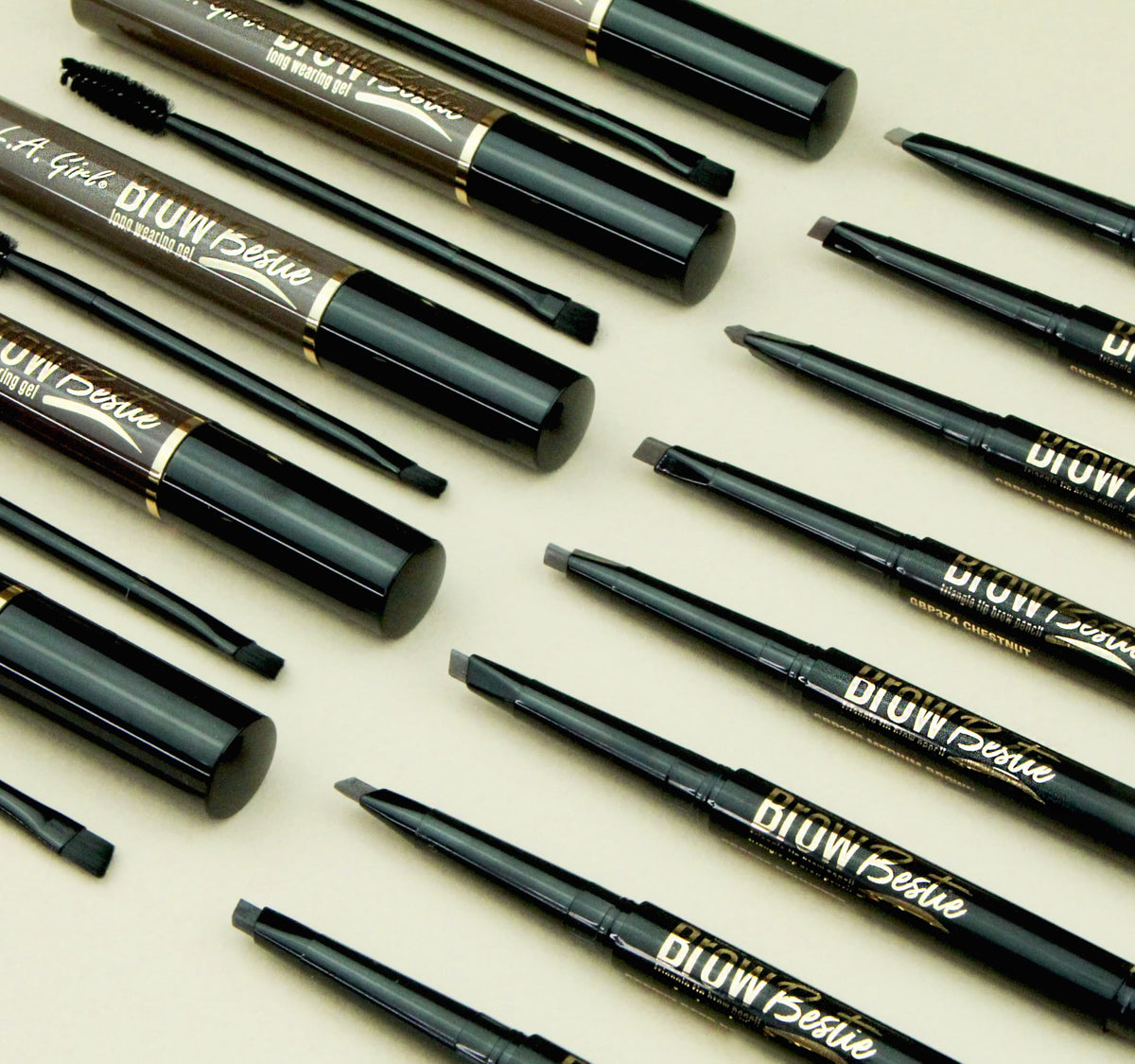 L.A. Girl Brow Bestie Gel With Dual-Ended, Soft Brown GBG382