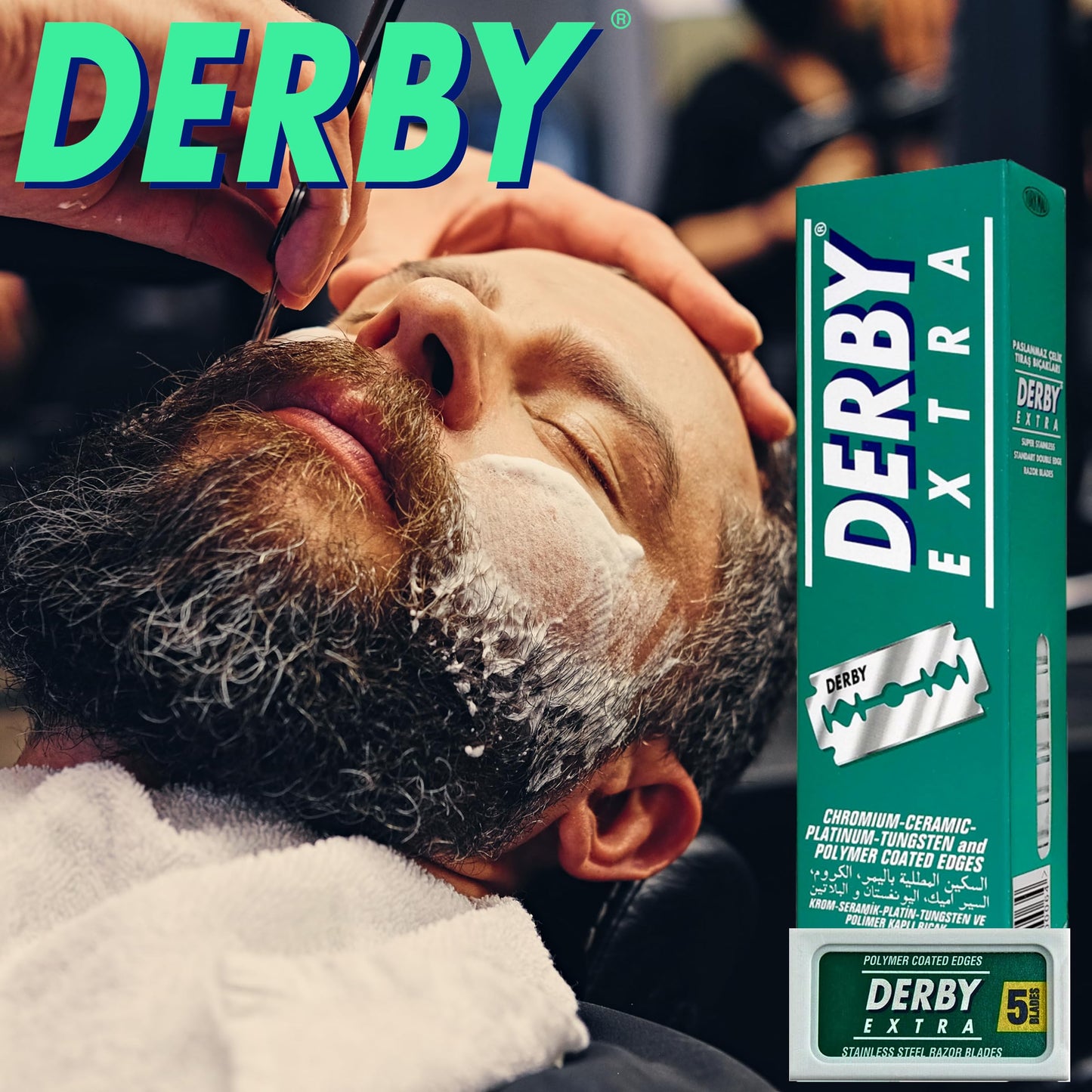 400 "Derby Extra Professional" Double Edge Razor Blades for straight razor (400) Beauty and Personal Care the shave factory