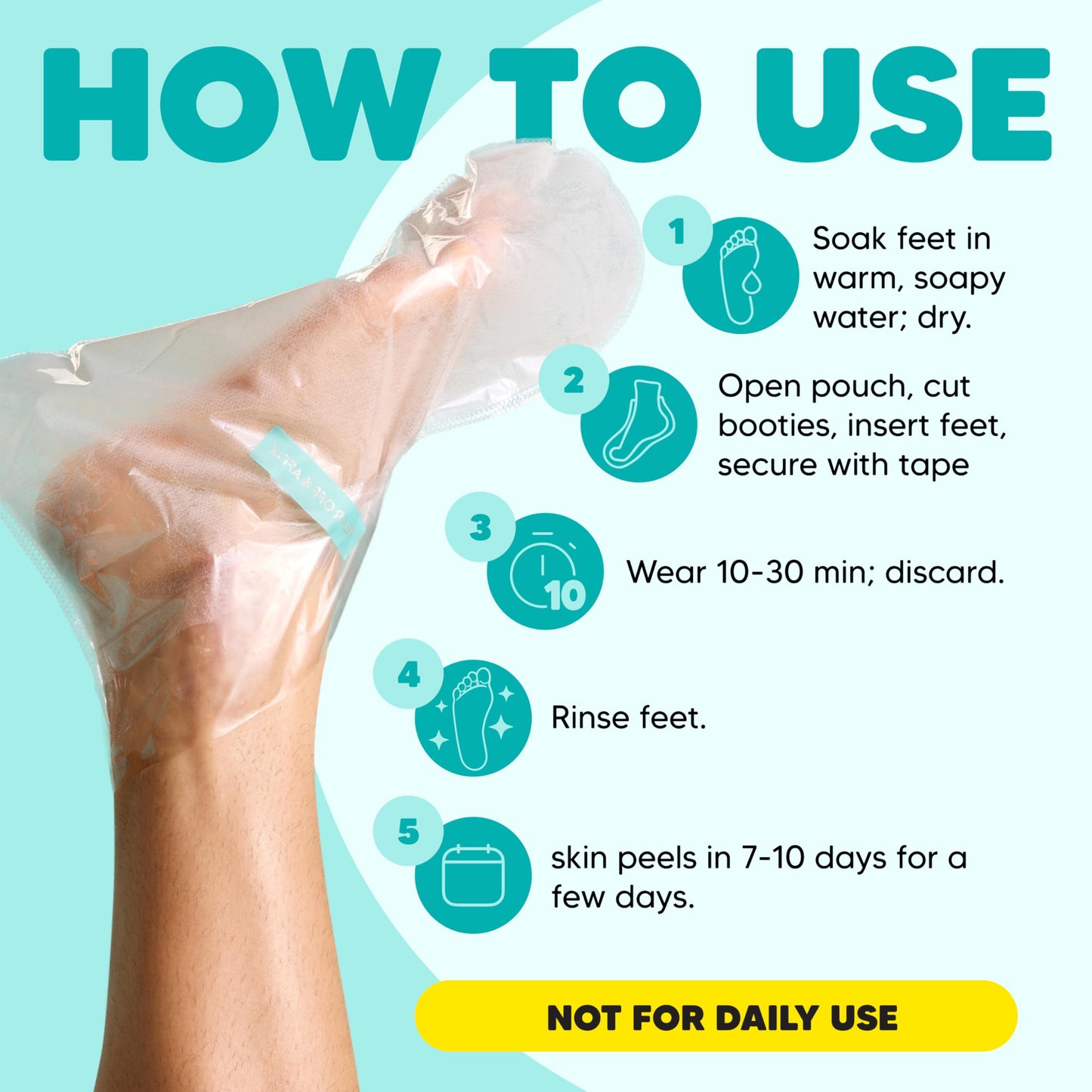 Onyx Professional Foot Peel Mask Callus Remover, 2 pack - Dead Skin Remover, Foot Exfoliator, Cracked Heel Repait, Peeling Callus Removing Foot Mask Beauty & Personal Care Onyx Professional