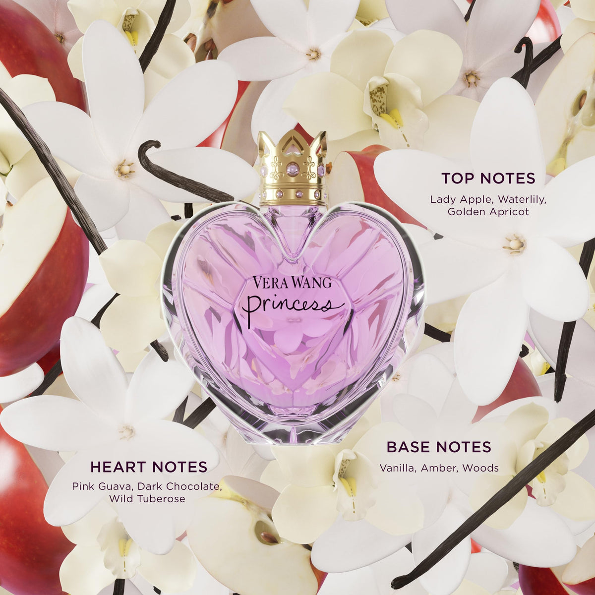 Vera Wang Princess Eau de Toilette 1.7 fl oz (Pack of 1), Notes of Apple, Quava, and Vanilla, Women's Fragrance, Long Lasting, Everyday Fragrance Beauty & Personal Care Vera Wang