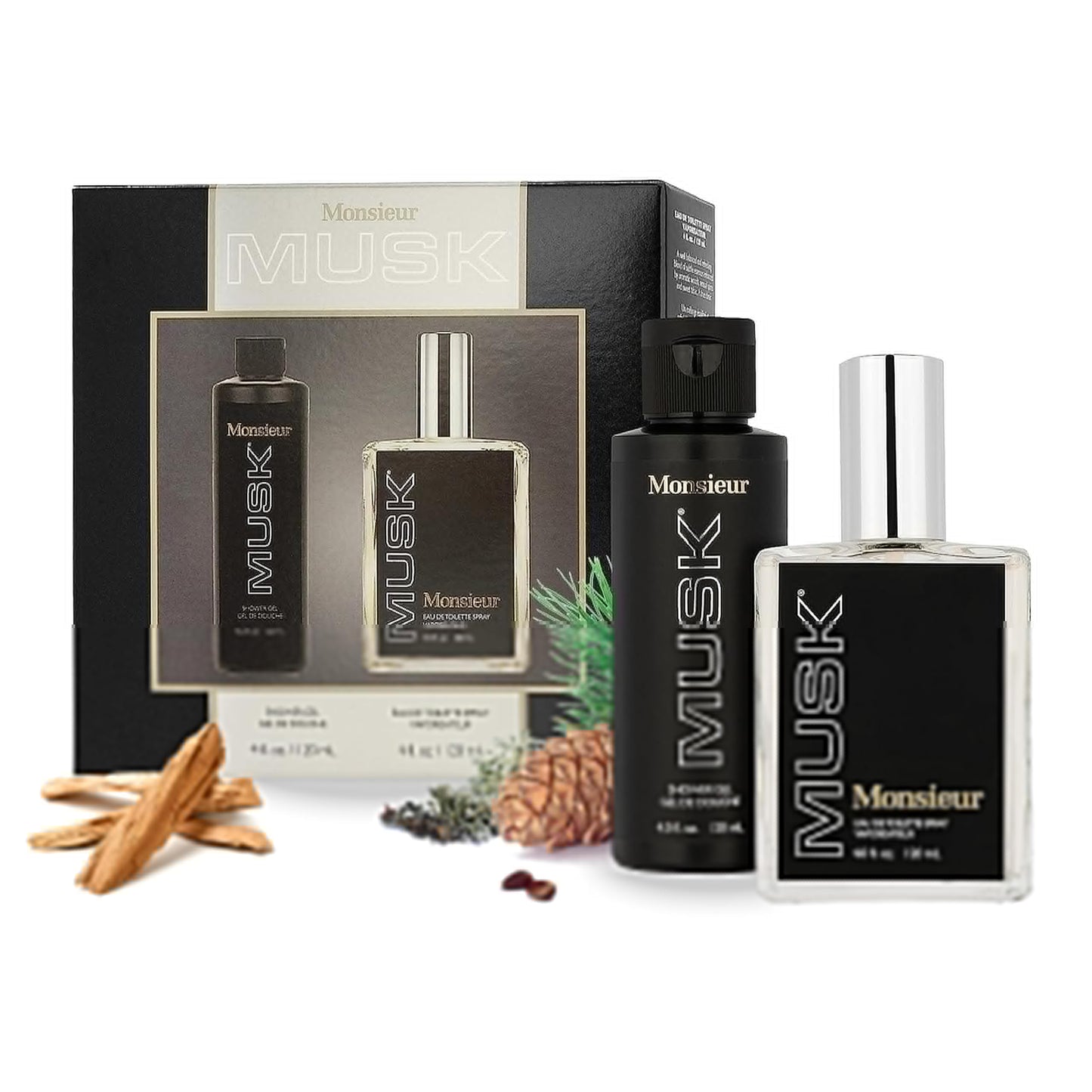 Dana Monsieur Musk Gift Set - EDT Spray & Shower Gel Beauty & Personal Care Dana
