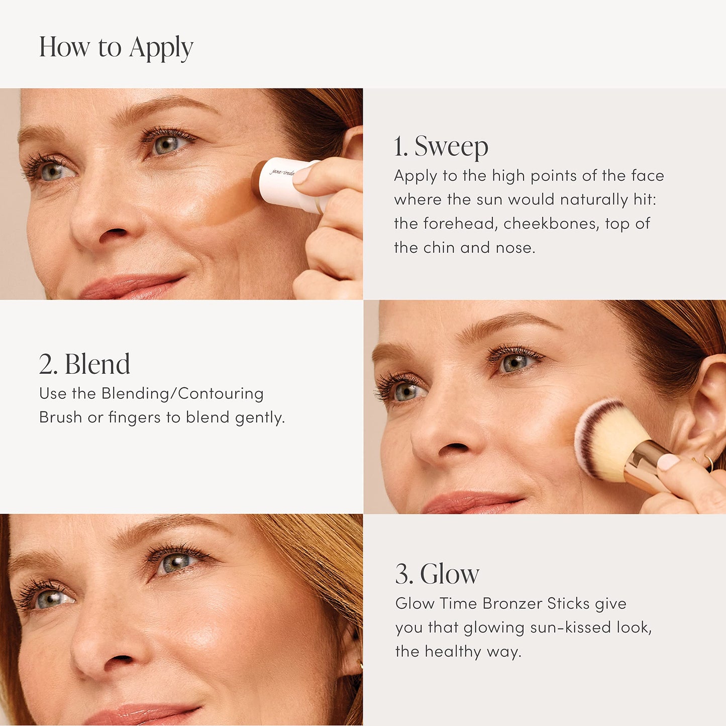 jane iredale Glow Time Bronzer Stick | Creates a Sculpted, Sun-kissed Look | Infused with Natural Ingredients and Skin-boosting Botanicals Beauty & Personal Care jane iredale