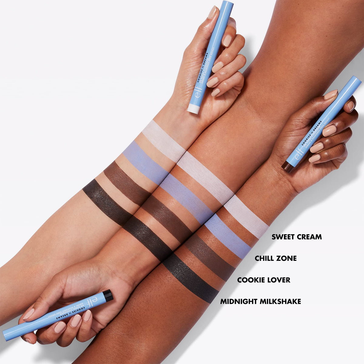 e.l.f. Cookies 'N Dreams No Budge Shadow Stick, Longwear, Smudge-Proof Eyeshadow With Built-In Sharpener, Limited Edition Shade, Chill Zone Beauty & Personal Care e.l.f.