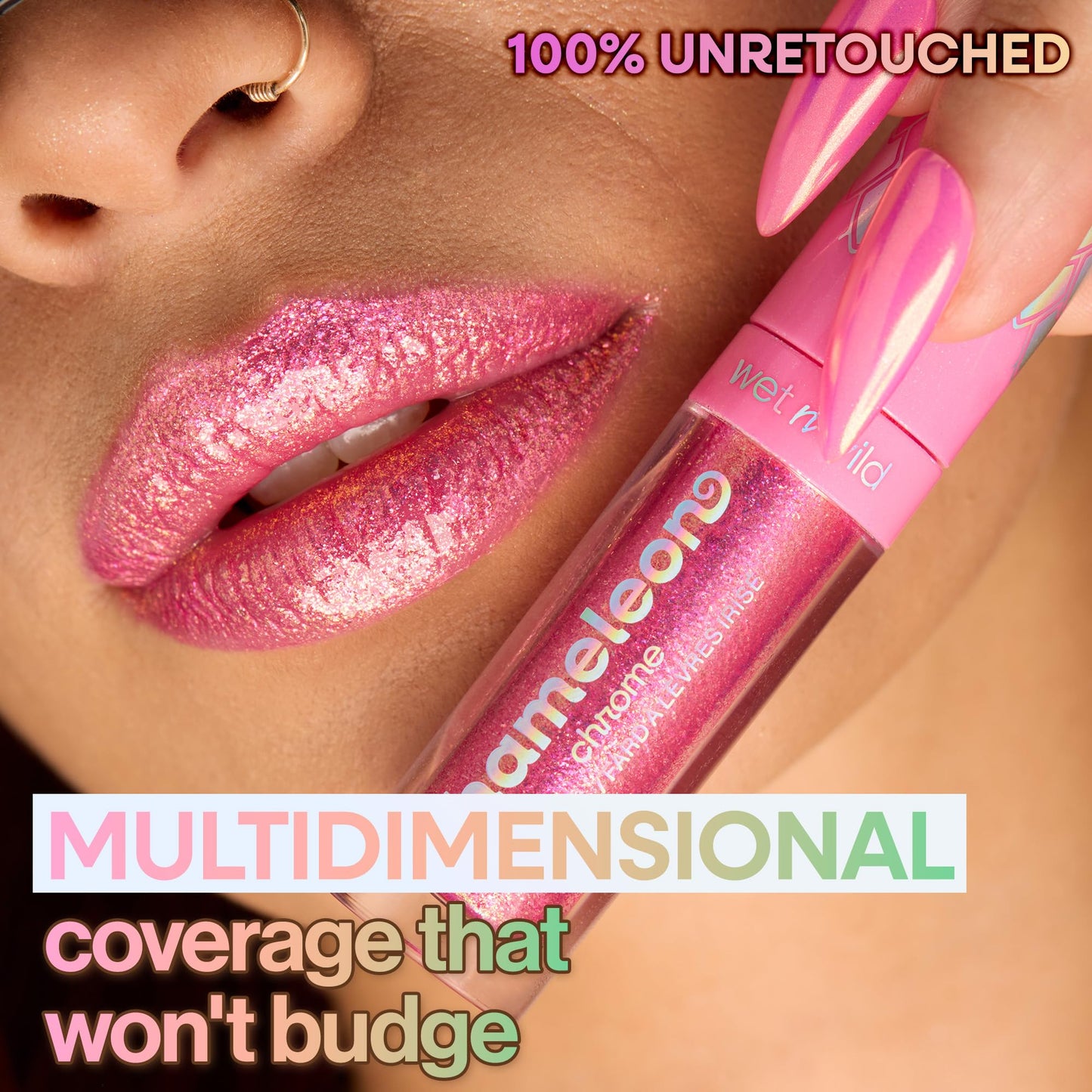 wet n wild Chameleon Chrome Lip Foil, Bold Light-Reflecting Pigments, Multidimensional Shine, Non-Sticky Smooth Formula,Vegan & Cruelty-Free - Halo's Beauty & Personal Care wet n wild