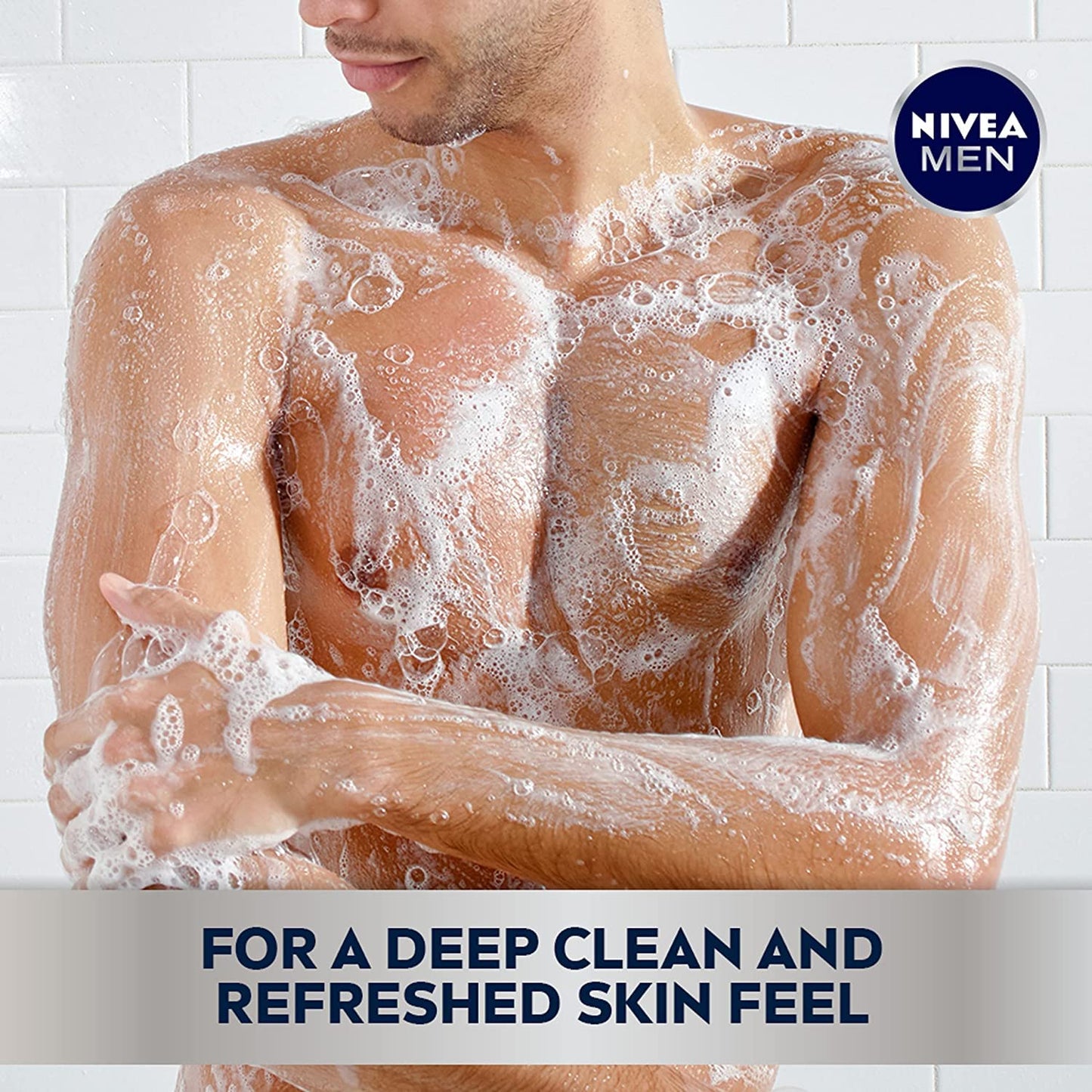 Nivea Men DEEP Active Clean Charcoal Body Wash, Cleansing Body Wash with Natural Charcoal, 2 Pack of 16.9 Fl Oz Bottles Beauty & Personal Care NIVEA MEN