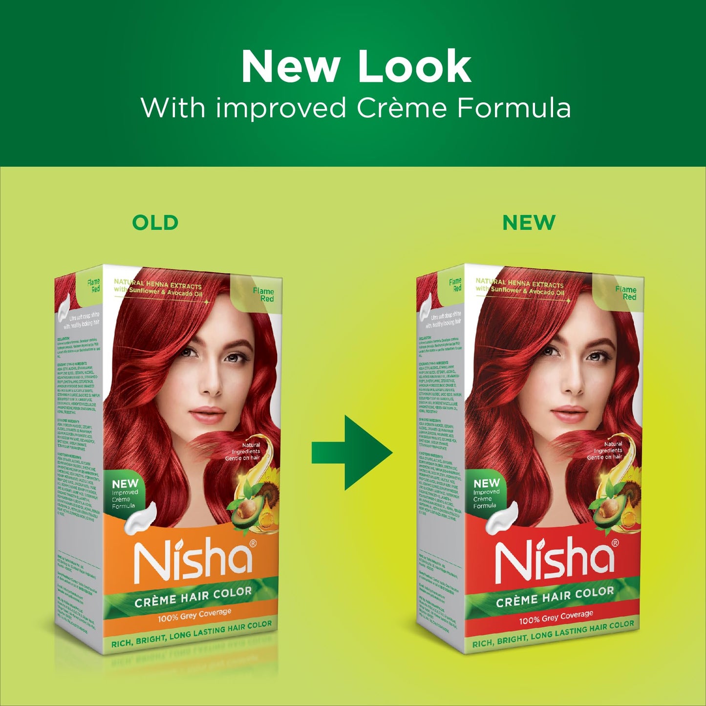Nisha cream hair color Fashion Highlights And Rich Bright Long-Lasting Colour Flame Red Pack of 2 Beauty & Personal Care Nisha
