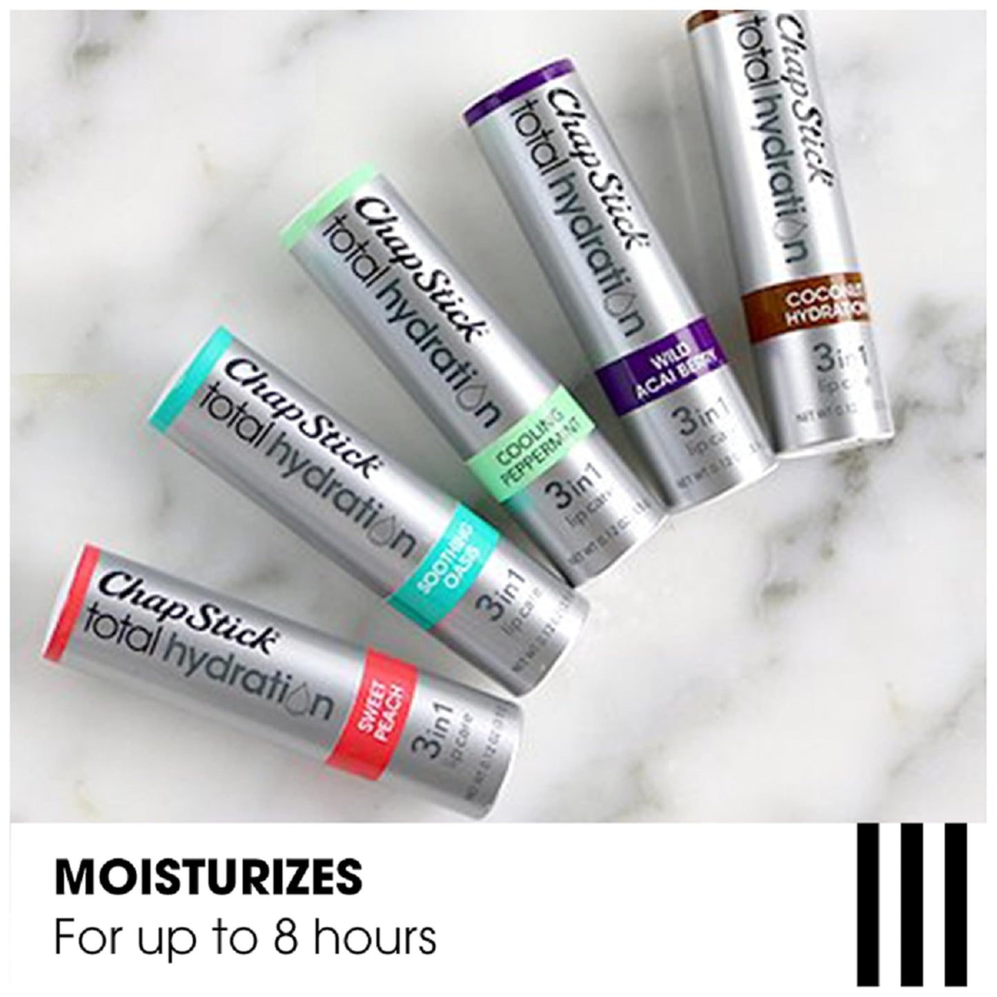 ChapStick Total Hydration Soothing Oasis Moisturizing Lip Balm Tube, Lip Balm for Lip Care - 0.12 Oz Beauty & Personal Care ChapStick