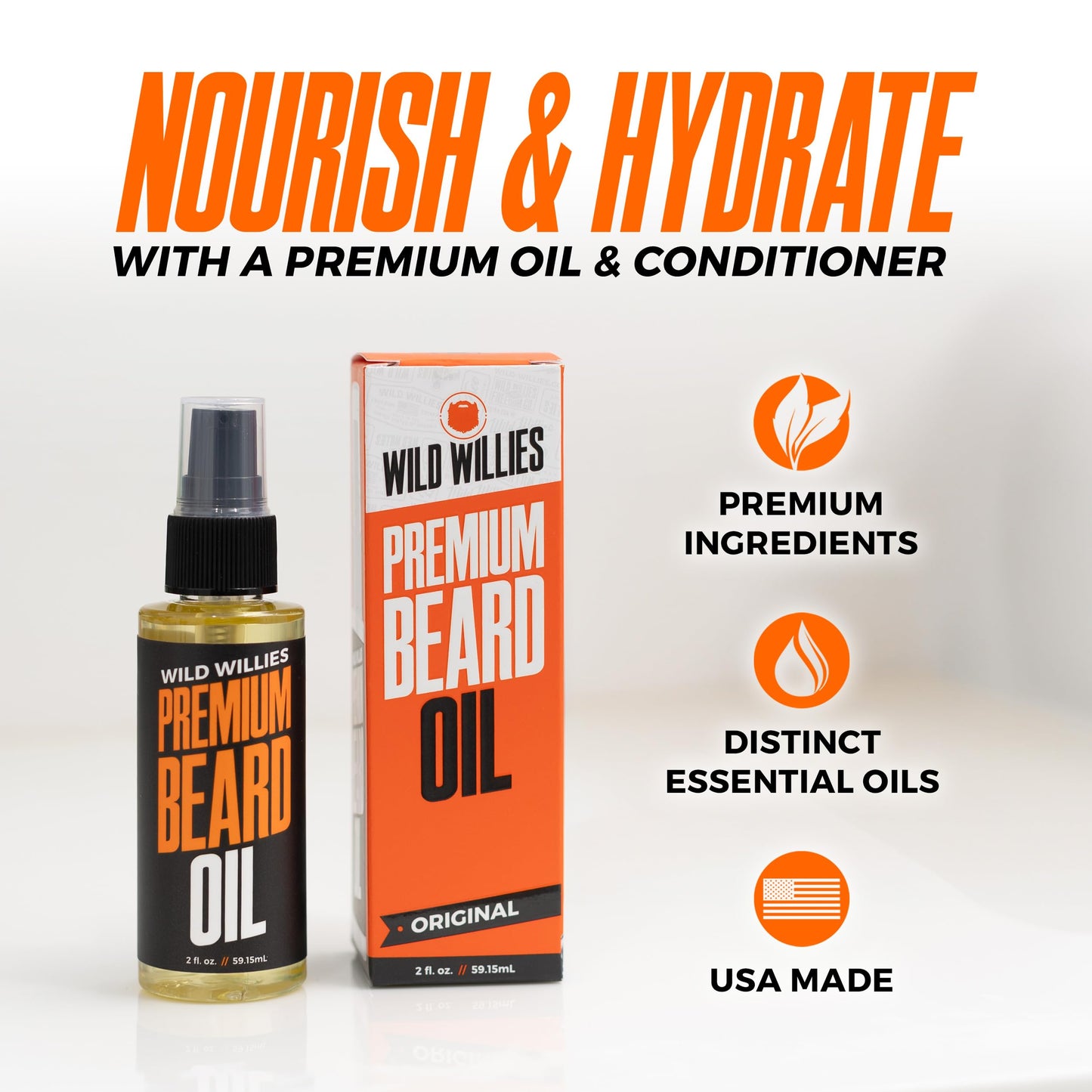 Wild Willies Beard Care Kit for Men - Beard Grooming Set with Oil, Shampoo, Comb & Brush - Men’s Care Set Beauty and Personal Care Wild Willies