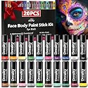 Dmsky 20 Packs Eye Black Sports Stick for Football, Baseball, Softball-Anti-Glare Face Body Paint Stick Kit,Water-Proof Eye Sports Paint Sticks,20 Beauty & Personal Care Dmsky