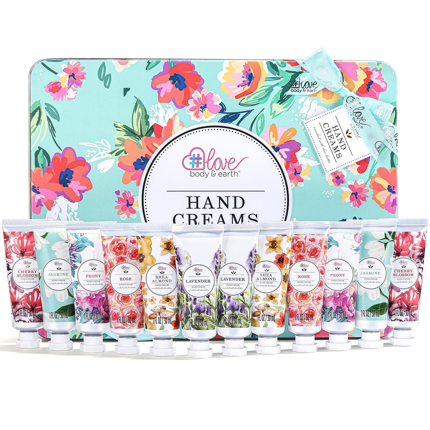 BODY & EARTH Hand Cream Gift Set for Womens Christmas Gifts, Pack of 12 Enriched with Shea Butter to Nourish Dry Hands, Hand Lotion Gift Packs, Travel Beauty & Personal Care BODY & EARTH