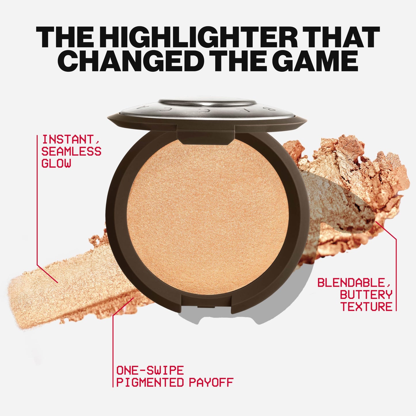 Smashbox X BECCA Shimmering Skin Perfector Pressed Highlighter | Creamy Formula that Melts into Skin for a Natural, Radiant, Glow-Boosting Highlight Beauty & Personal Care Smashbox