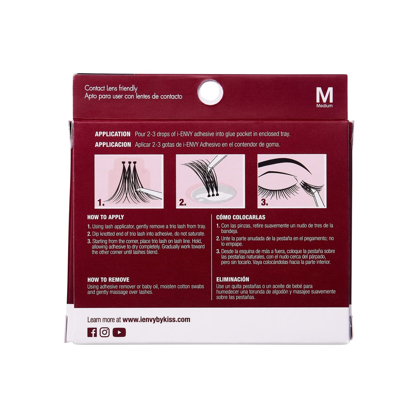 iEnvy Kiss Trio Lashes Adhesive, Medium, Ultra Black Beauty & Personal Care i•ENVY