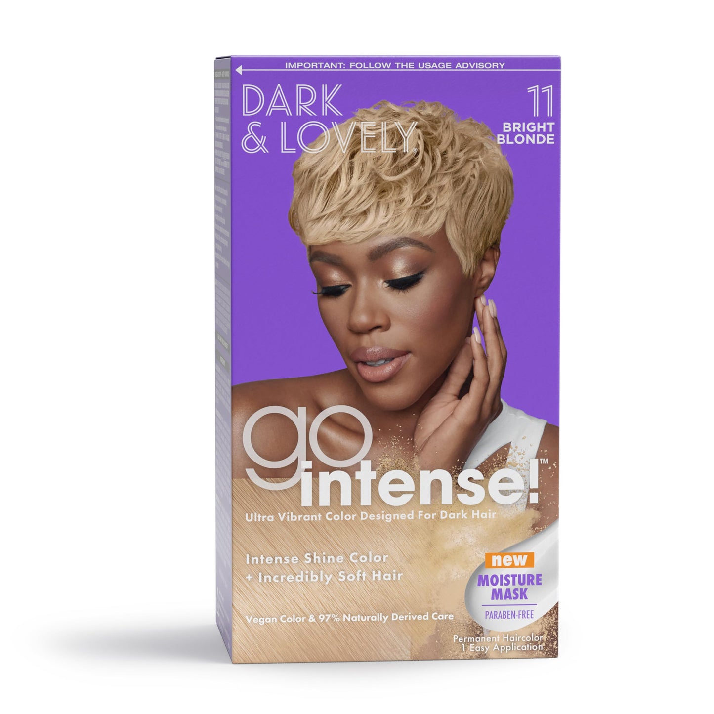 SoftSheen-Carson Dark and Lovely Ultra Vibrant Permanent Hair Color, Go Intense Hair Dye with Olive Oil for Shine and Softness, Light Golden Blonde Beauty & Personal Care SoftSheen